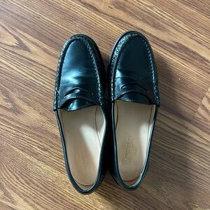 JCrew black loafers. Worn a few times but in good condition